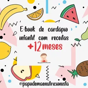E-book de cardápios e receitas +12 meses